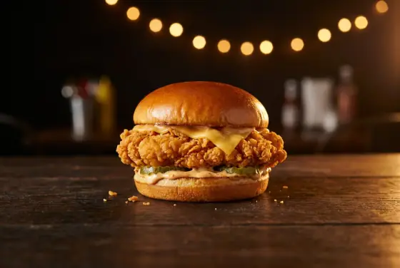 Messi's Golden Chicken Sandwich
